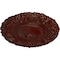 Ekena Millwork Marseille Ceiling Medallion (Fits Canopies up to 7 3/8"), Hand-Painted Brushed Mahogany, 21"OD x 2"P CM21MABMF - alternate 2